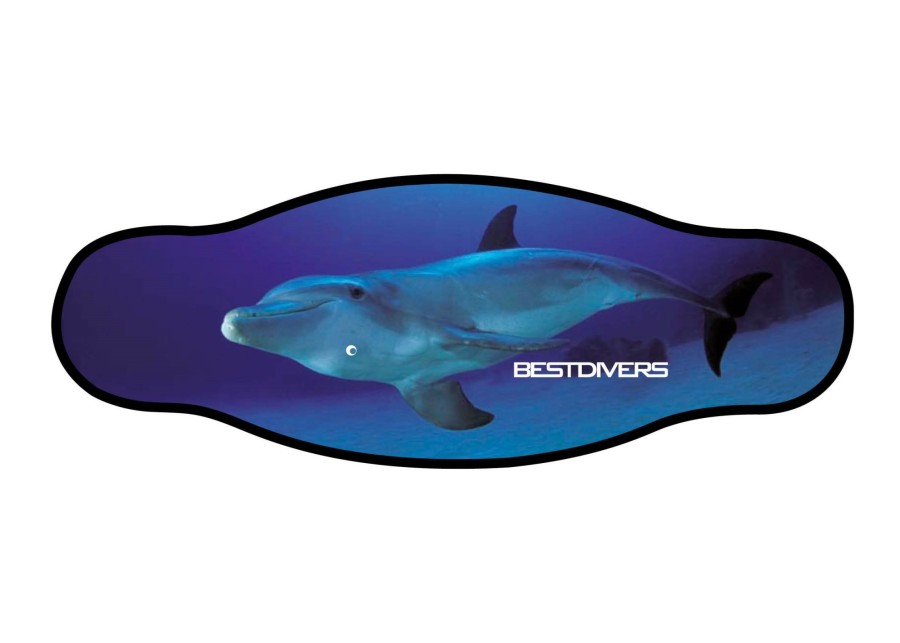 Straps And Collar Best Divers | Neoprene Mask Strap 1 Dolphin