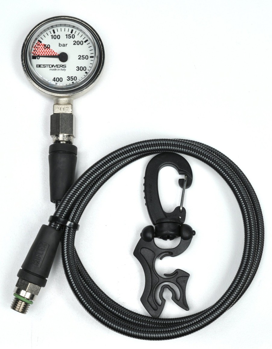 Gauges Best Divers | Pressure Gauge 400 Bar Plastic Lens